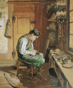Le cordonnier par Ferdinand Hodler