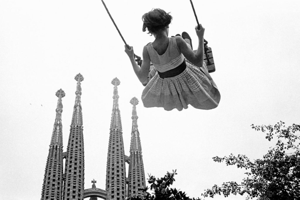 Sagrada Familia, Barcelone, photo de Burt Glinn