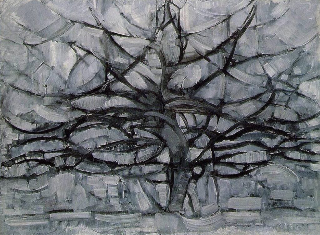 L’arbre gris par Piet Mondrian 