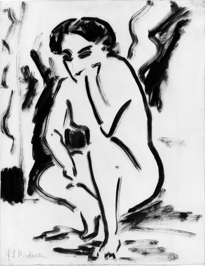 Femme accroupie d’Ernst Ludwig Kirchner 