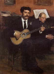Edgar Degas - Portraits de Lorenzo Pagans, ténor espagnol et Auguste Degas, le père de l’artiste