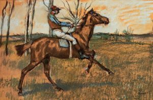 Le jockey par Edgar Degas