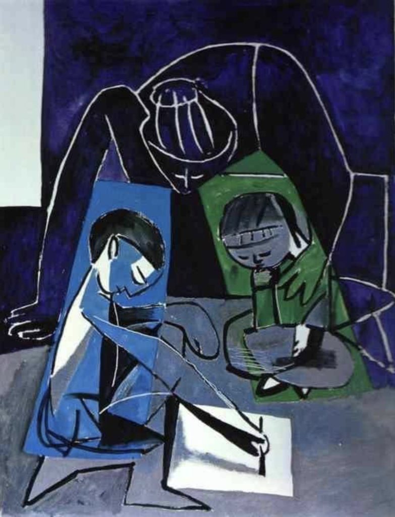 Françoise Claude et Paloma par Pablo Picasso