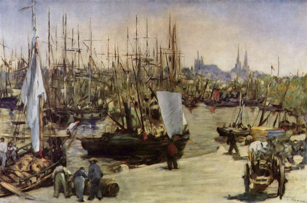 Le port de Bordeaux par Édouard Manet