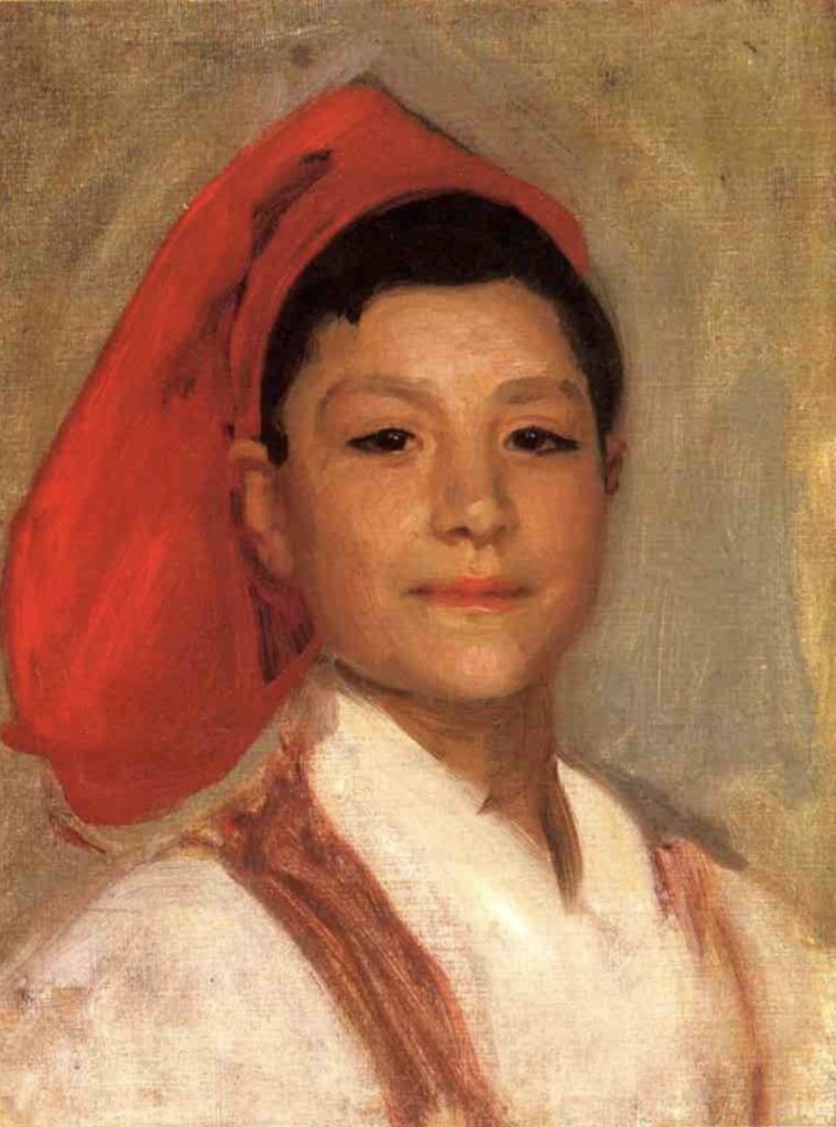 Portrait d’un jeune napolitain par John Singer Sargent