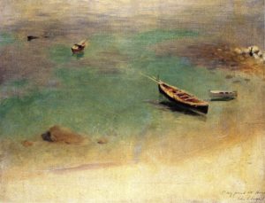 Barque dans les eaux de Capri par John Singer Sargent