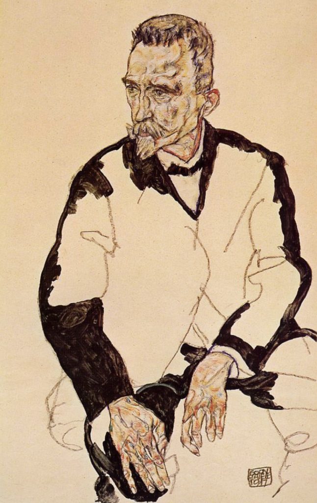 Portrait d’Heinrich Benesch par Egon Schiele 