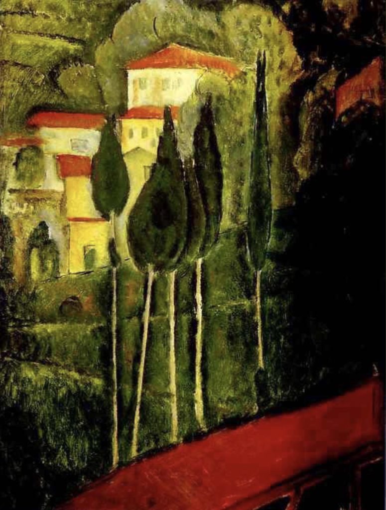 Paysage d’Amedeo Modigliani 