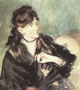 Portrait de Berthe Morisot par Édouard Manet