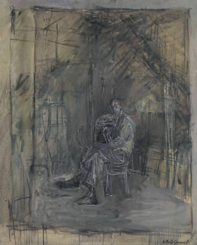 Homme assis par Alberto Giacometti 