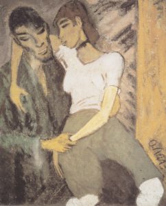 Couple gitan par Otto Mueller