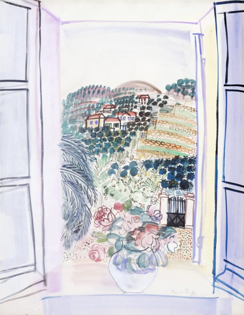 Fenêtre ouverte à Saint-Jeannet par Raoul Dufy