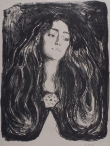 Eva Mudocci par Edvard Munch