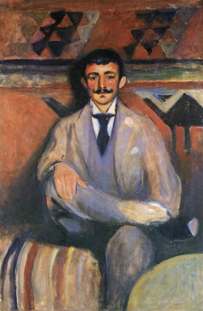 Le peintre Jacob Bratland par Edvard Munch 