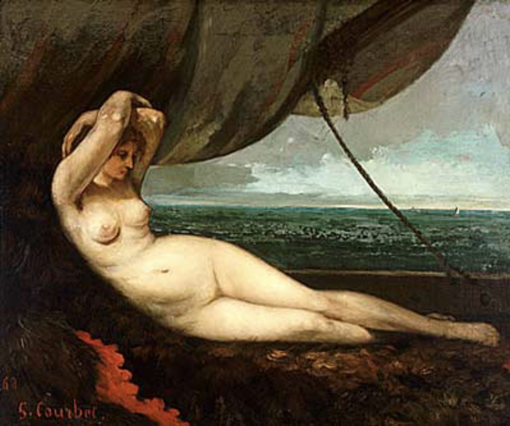 Nu couché près de la mer par Gustave Courbet