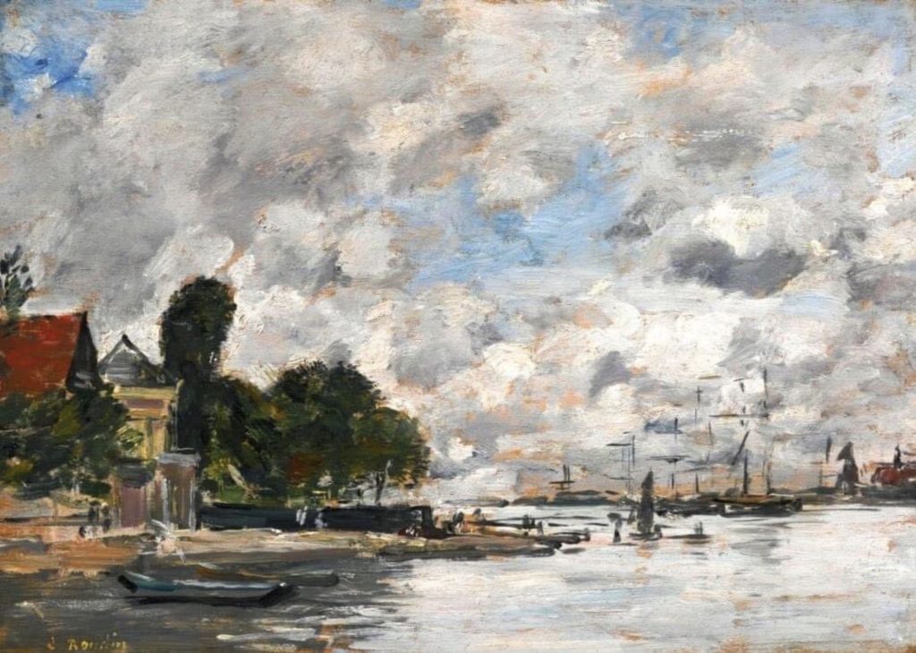 Environs de Dordrecht par Eugène Boudin