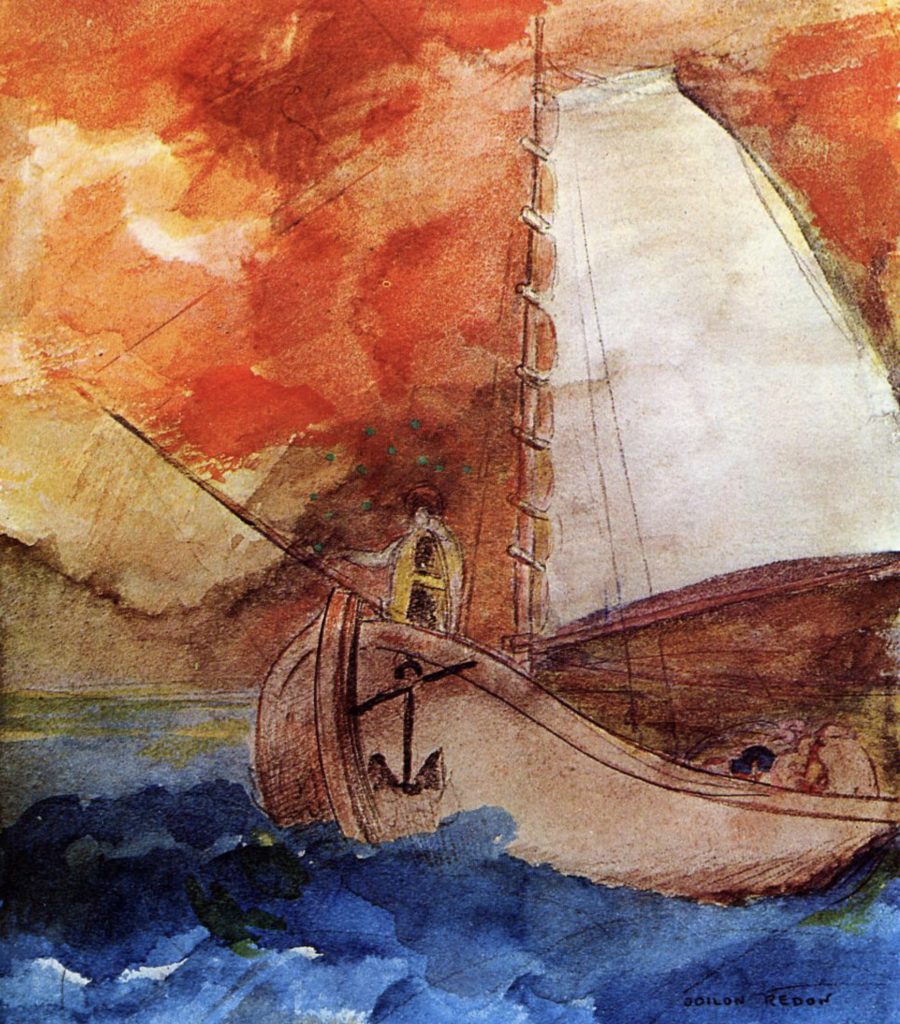 Le bateau par Odilon Redon