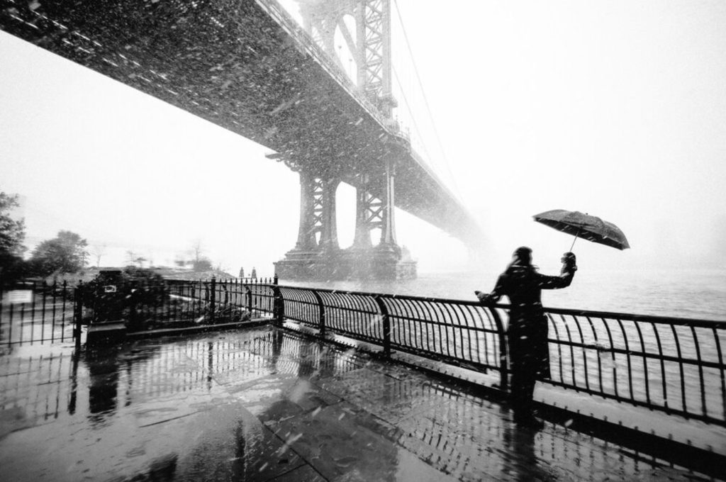 Bourrasque de neige à New-York, photo de Guillaume Gaudet