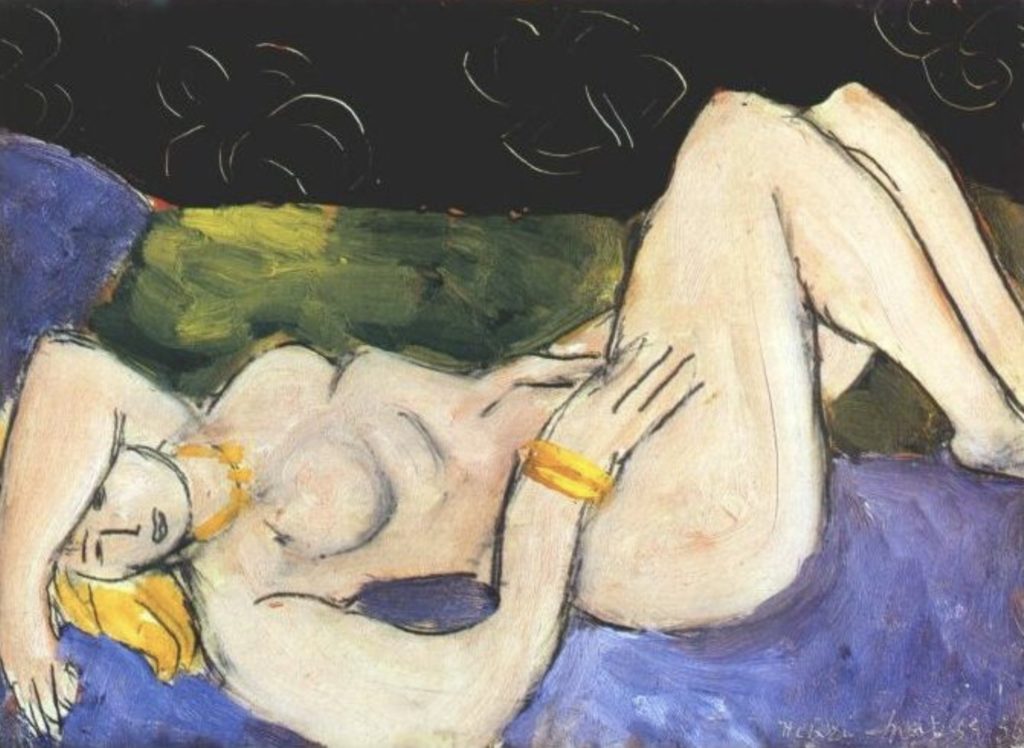 Nu couché sur fond violet d’Henri Matisse 