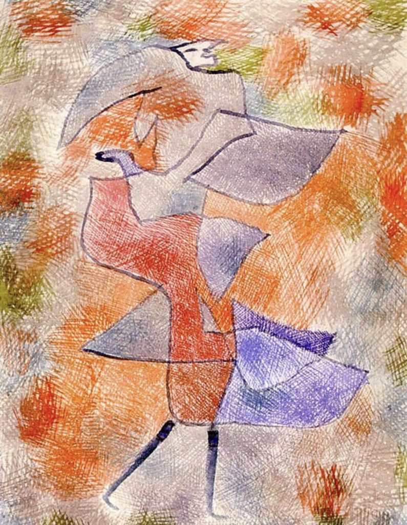 Diana dans le vent d’automne par Paul Klee