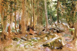 Forêt de pins par John Singer Sargent