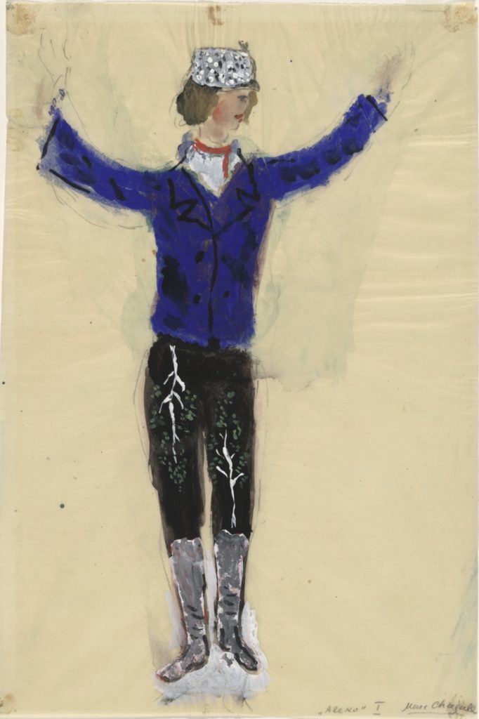 Costume du ballet Aleko par Marc Chagall