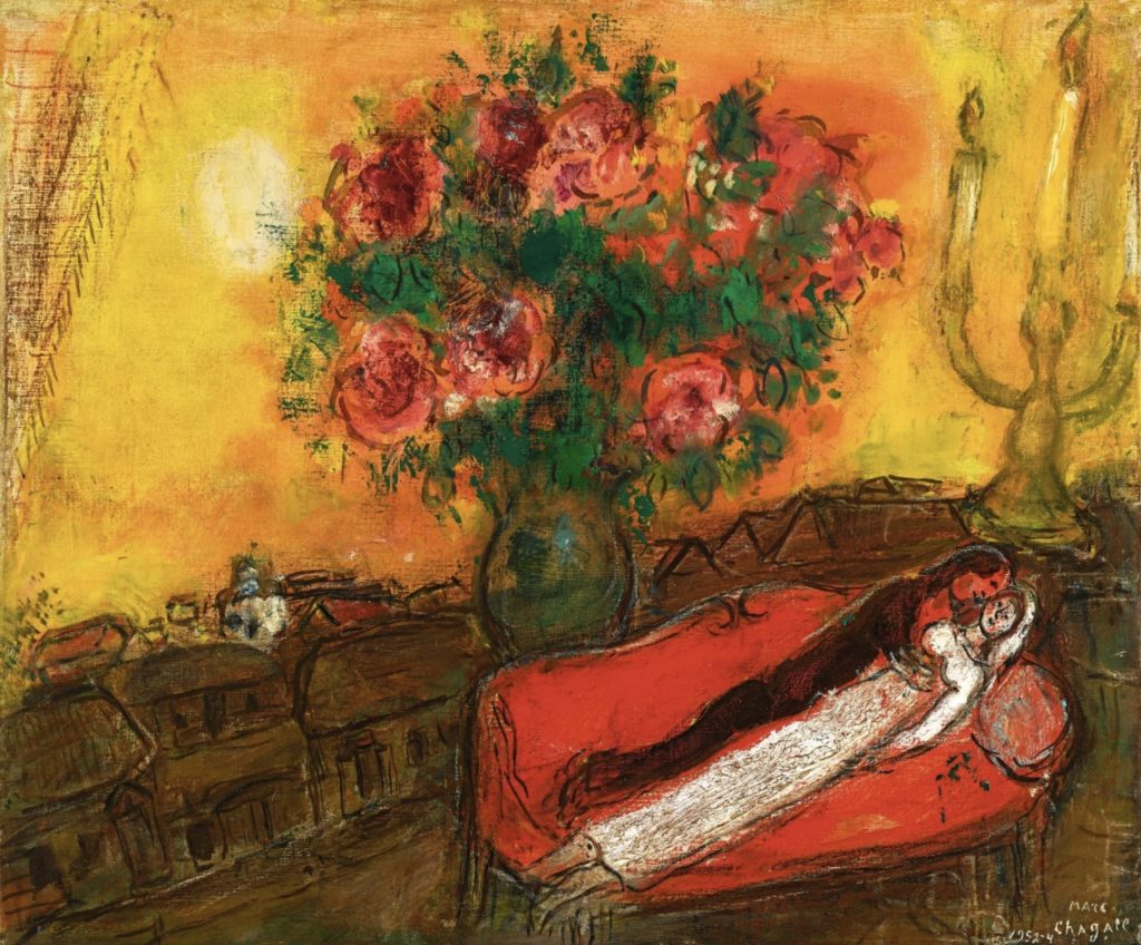 Le ciel embrasé par Marc Chagall 