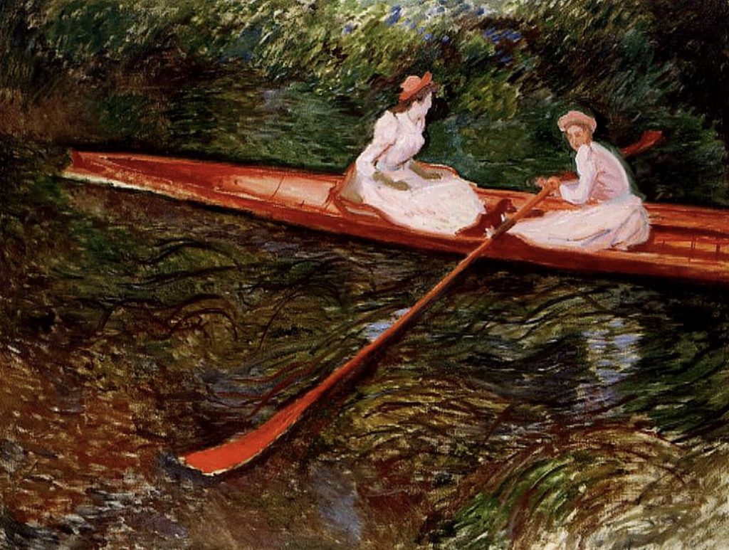 La barque rose par Claude Monet