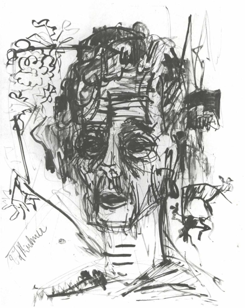 Autoportrait sous influence de la morphine Par Ernst Ludwig Kirchner 