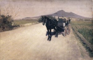 Route à Naples par Gustave Caillebotte