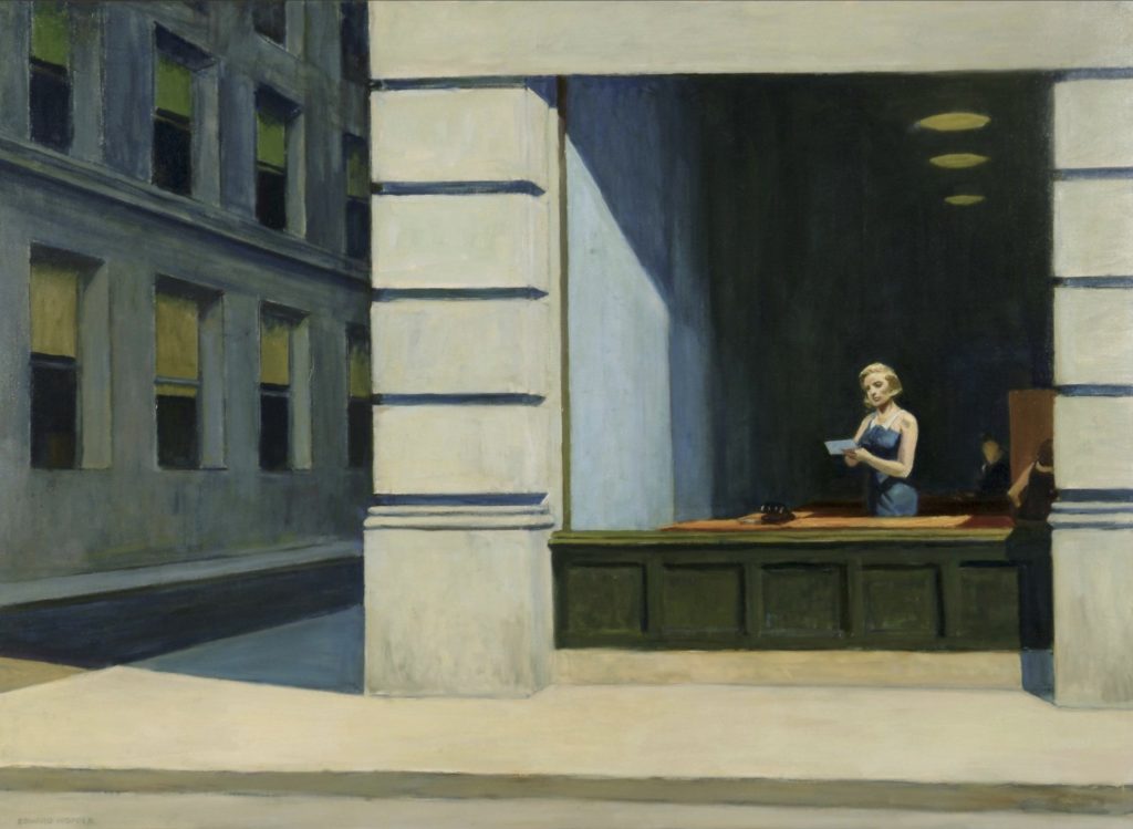 Bureau à New-York par Edward Hopper 