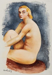 Petit nu assis par Moïse Kisling