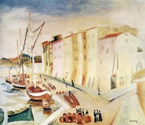 Port de Saint-Tropez Par Moïse Kisling