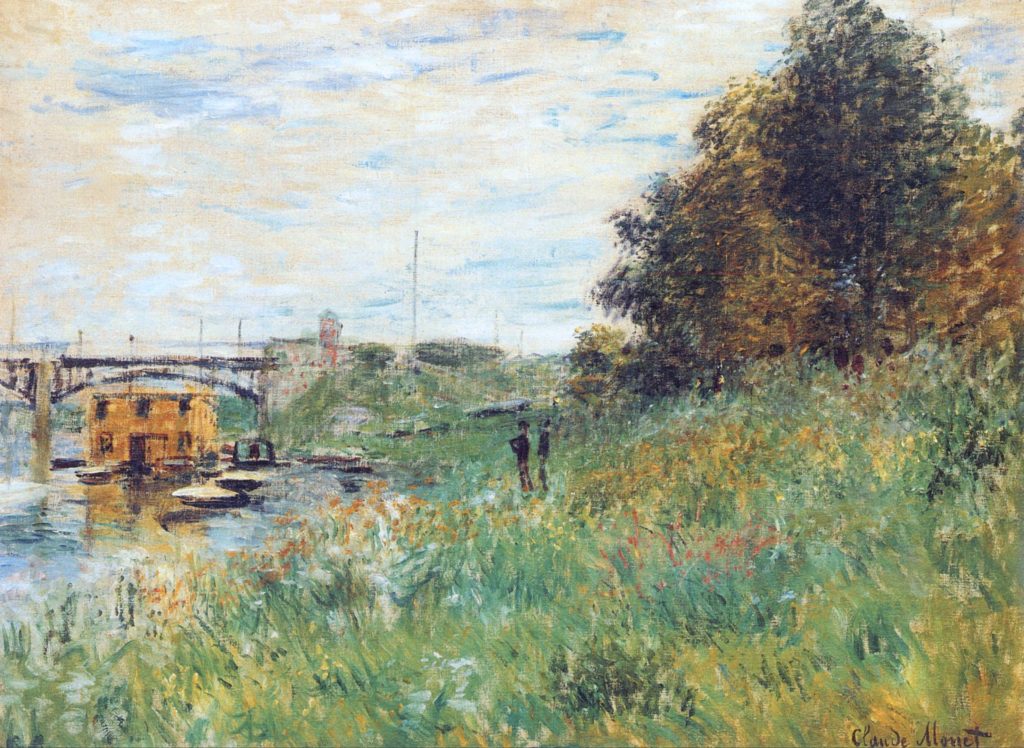 Berges de la Seine au pont d’Argenteuil par Claude Monet