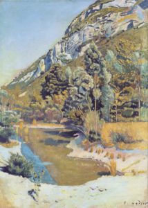Au pied du petit Salève par Ferdinand Hodler