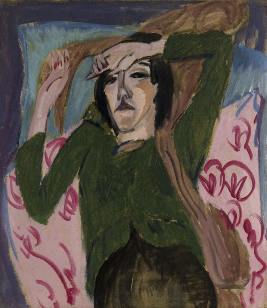 Femme en veste verte d’Ernst Ludwig Kirchner 
