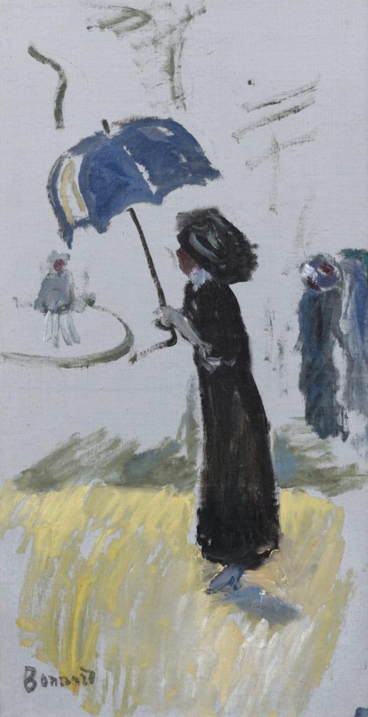 Femme au parapluie de Pierre Bonnard