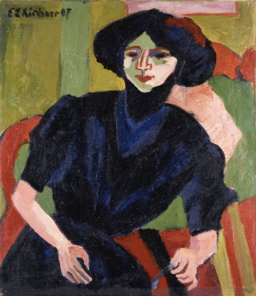 Portrait d’une femme par Ernst Ludwig Kirchner 