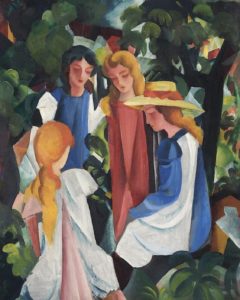 Quatre filles par August Macke