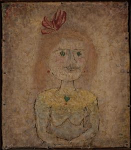 Petit portrait d’une fille en jaune de Paul Klee