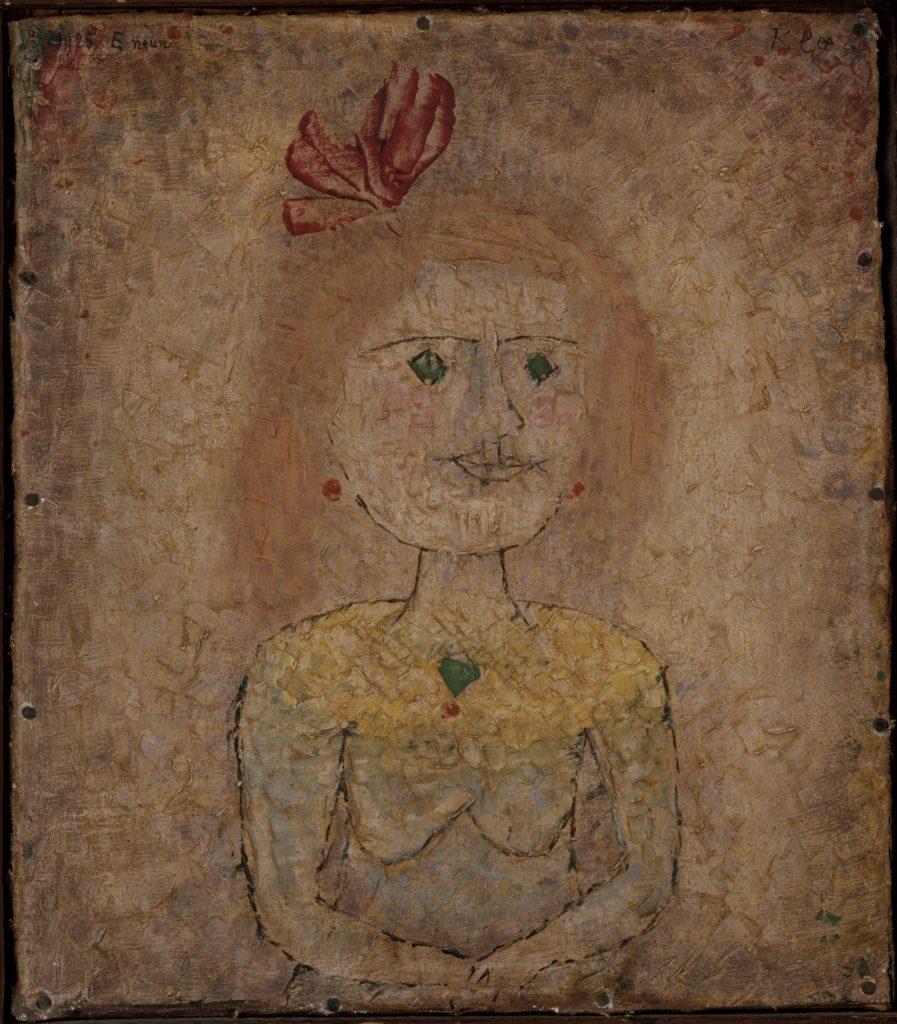 Petit portrait d’une fille en jaune de Paul Klee