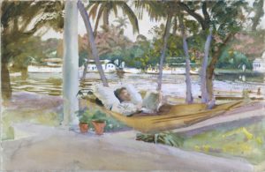 Dans un hamac, Floride par John Singer Sargent
