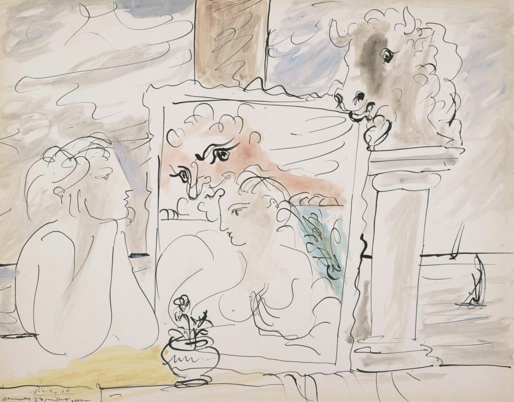 La belle et la bête de Pablo Picasso