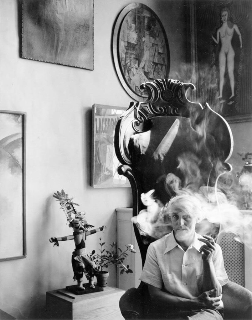 Max Ernst photographié en 1942 par Arnold Newman