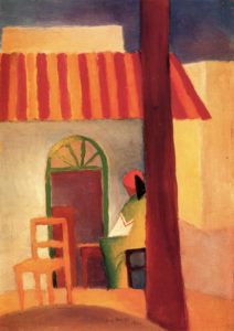 Café turc par August Macke