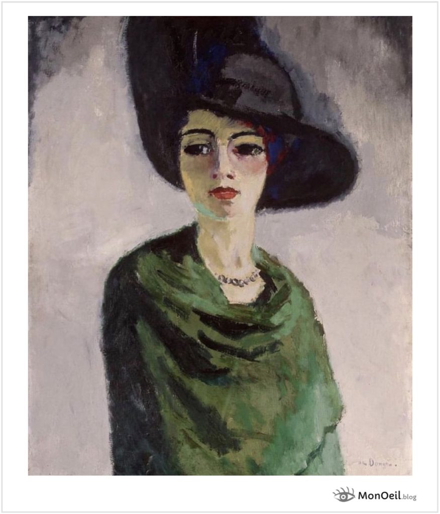 Femme au chapeau noir par Kees van Dongen