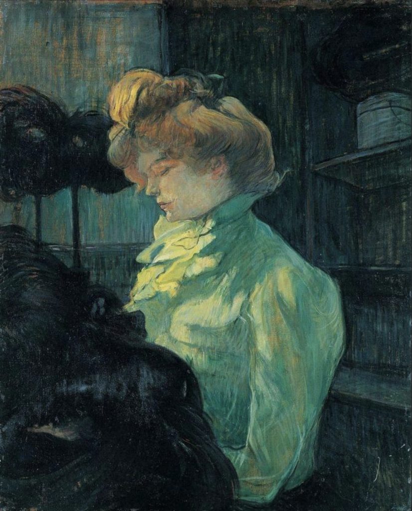 La modiste par Henri de Toulouse-Lautrec