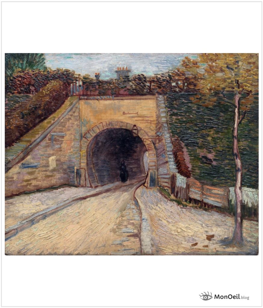 Chaussée sous un tunnel par Vincent van Gogh