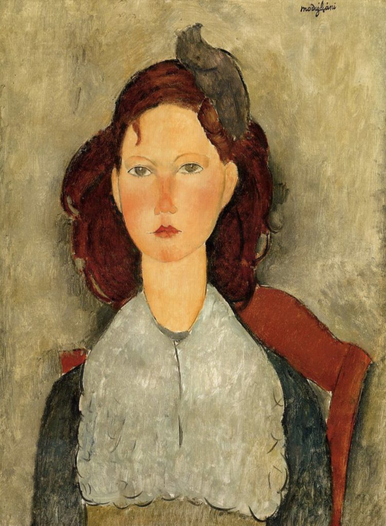 Jeune fille assise par Amedeo Modigliani