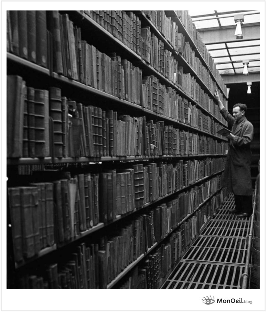 Bibliothèque Nationale, Paris (1942), photo de Robert Doisneau